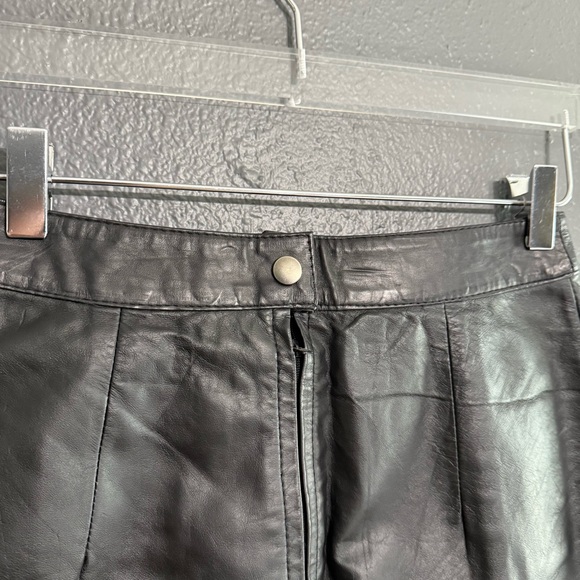 Cayenne Vintage 100% Leather Pencil Skirt Size 6 - Picture 3 of 5